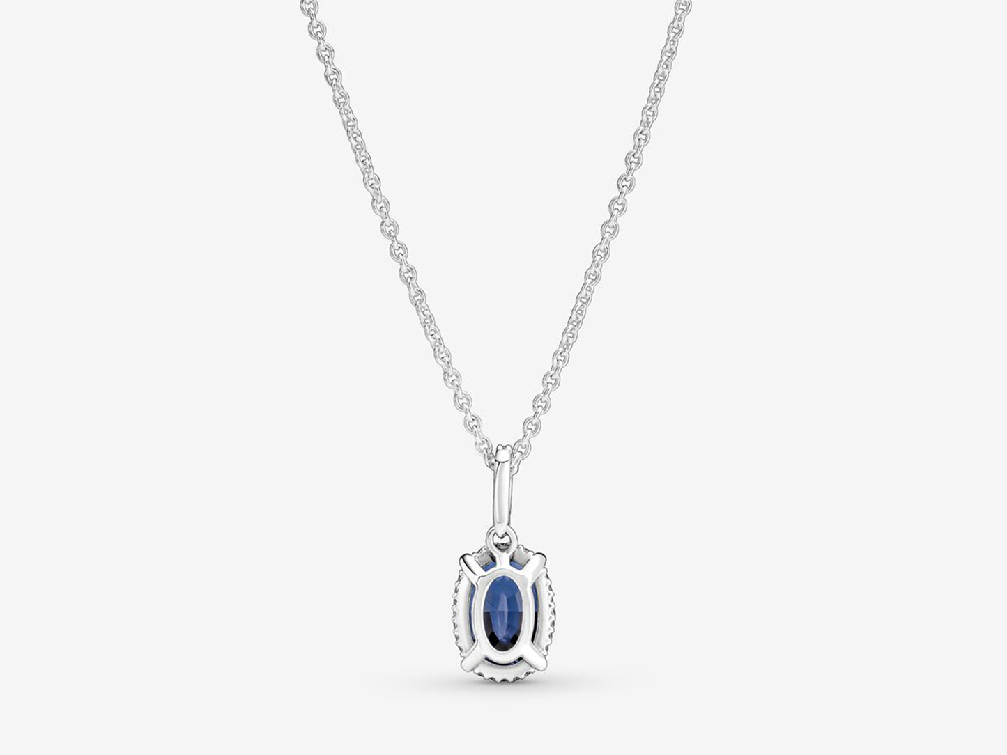 Sparkling Statement Halo Pendant Necklace