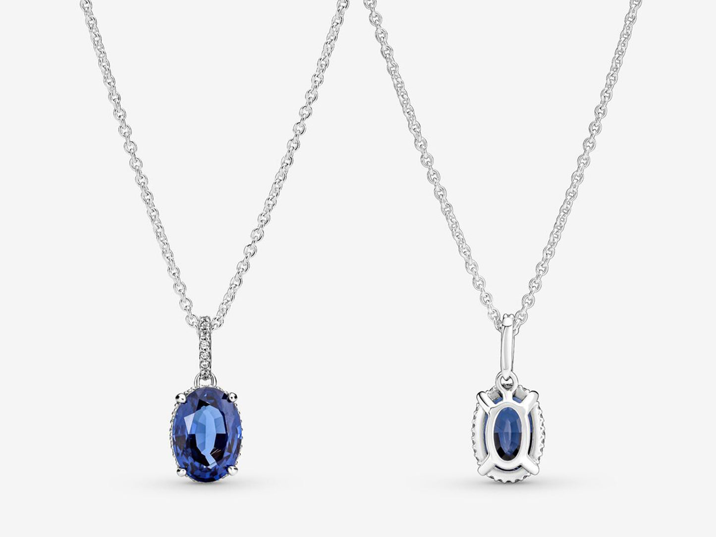 Sparkling Statement Halo Pendant Necklace