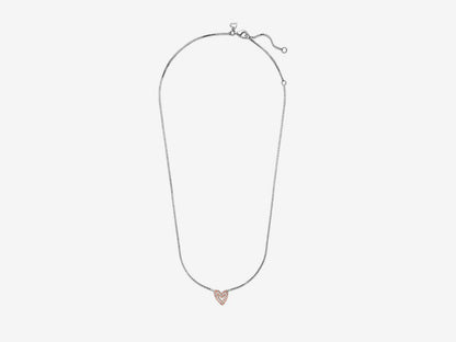 Sparkling Freehand Heart Necklace