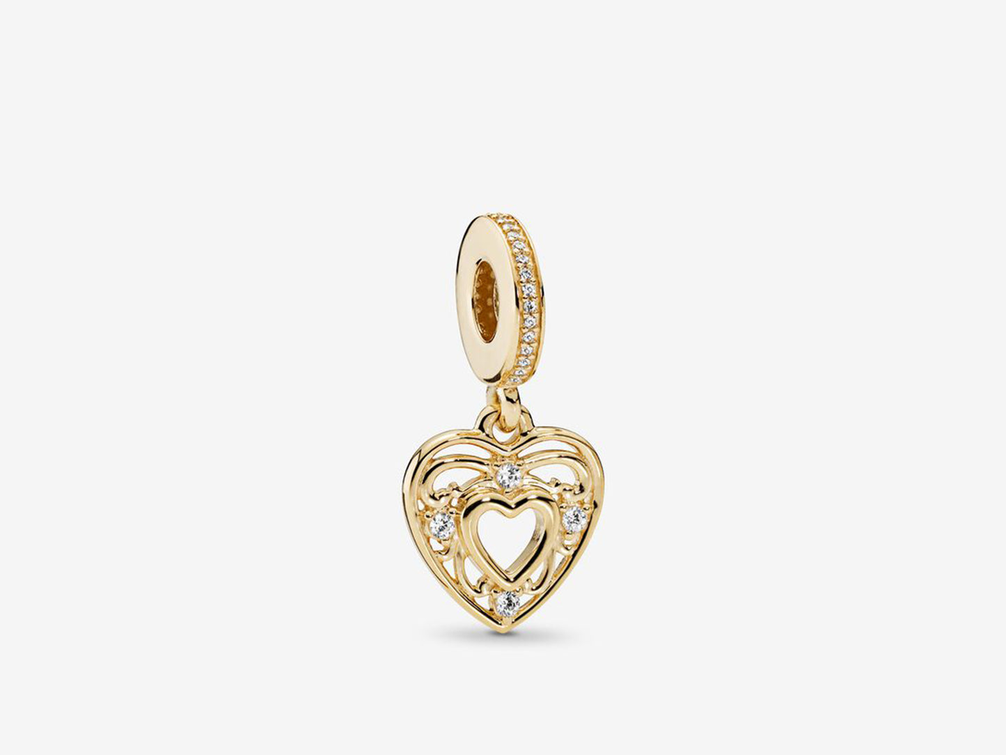 Radiant Heart Elegance Charm