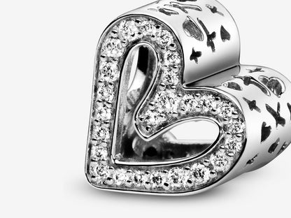 Sparkling Freehand Heart Charm