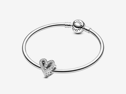 Sparkling Freehand Heart Charm