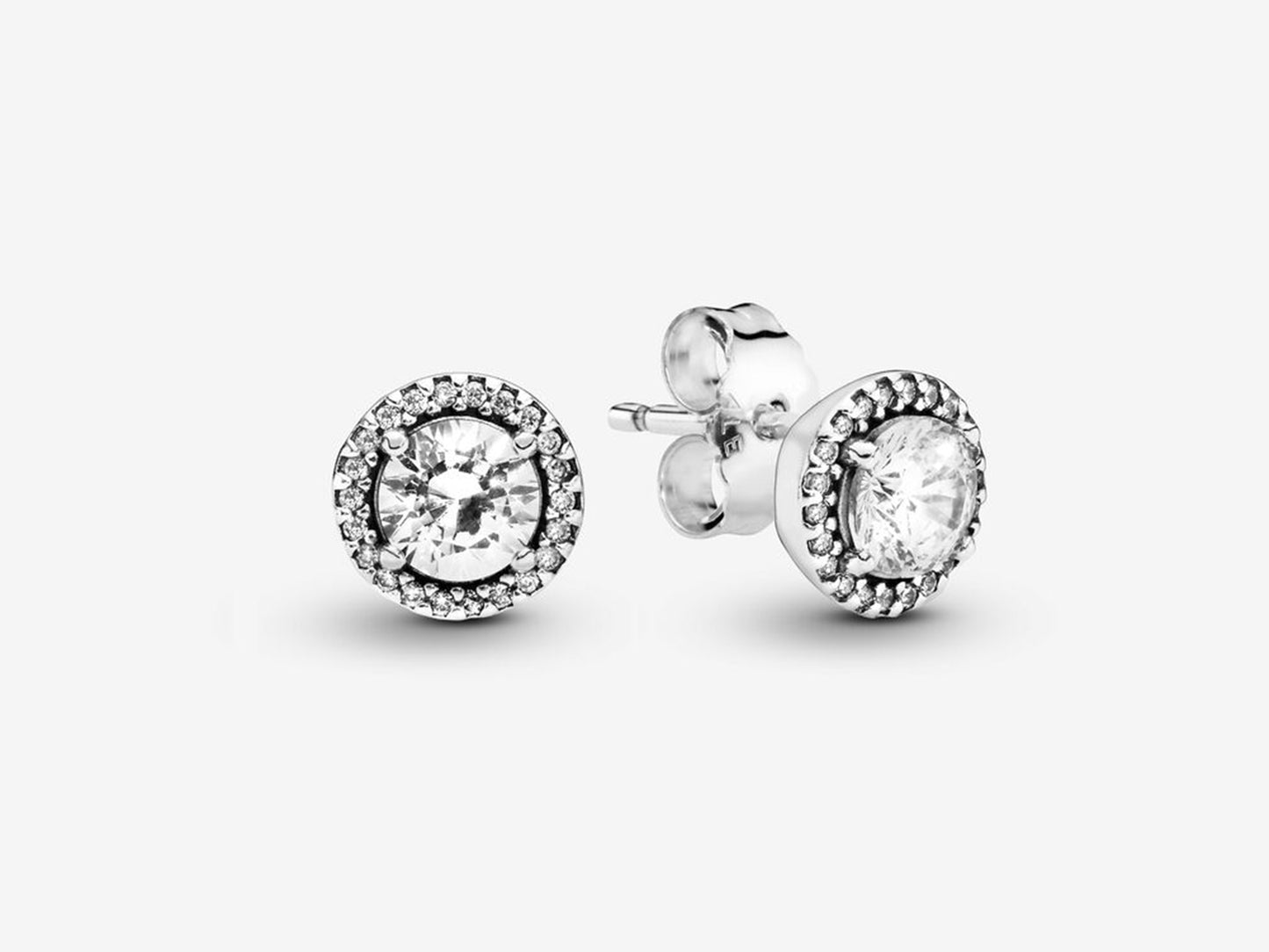 Round Sparkle Stud Earrings