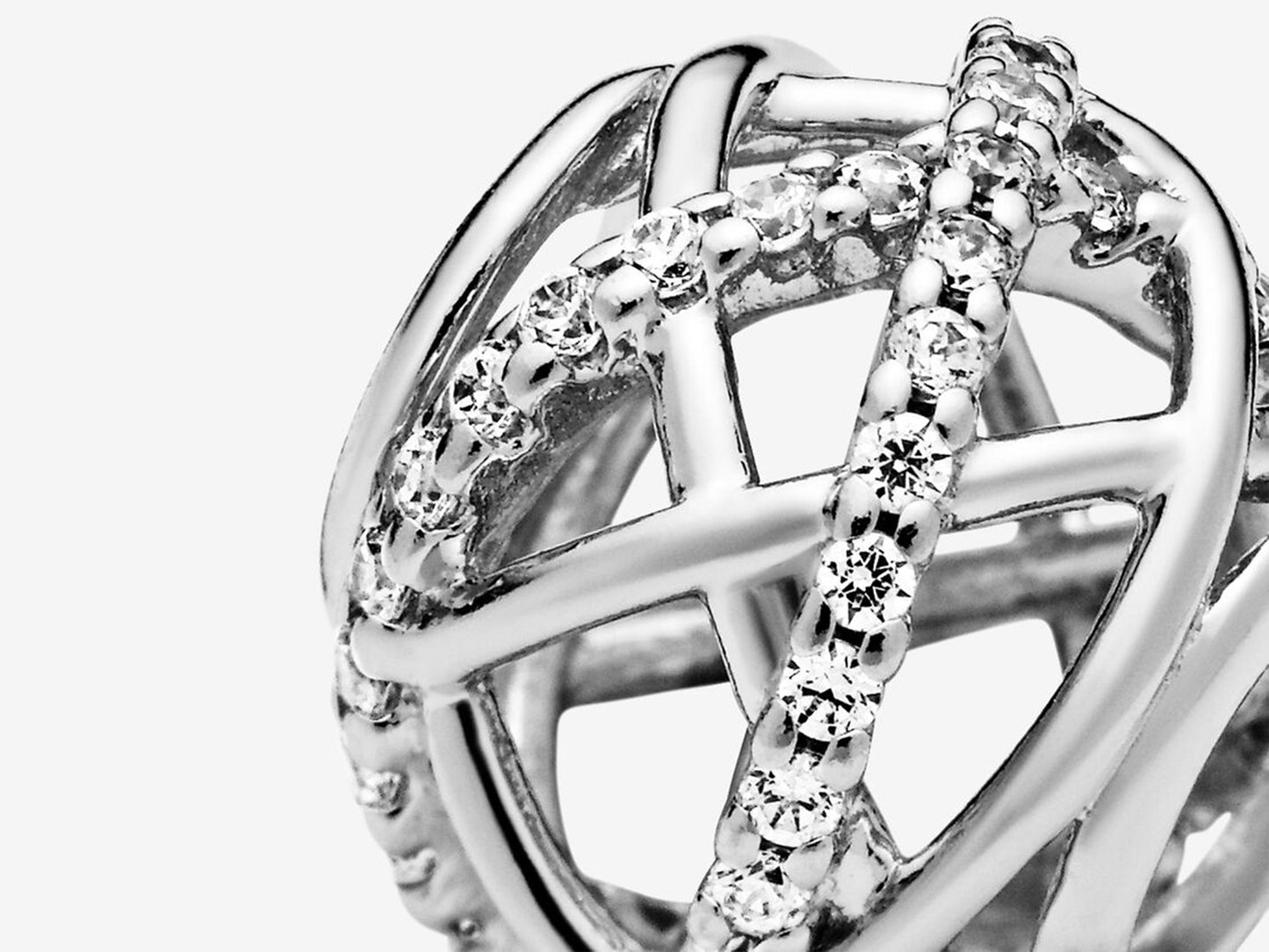 Radiant Silver Starburst Charm