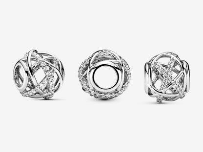 Radiant Silver Starburst Charm