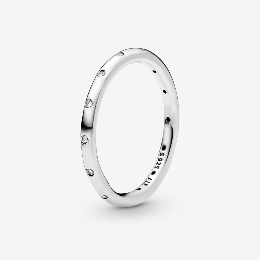 Simple Sparkling Band Ring