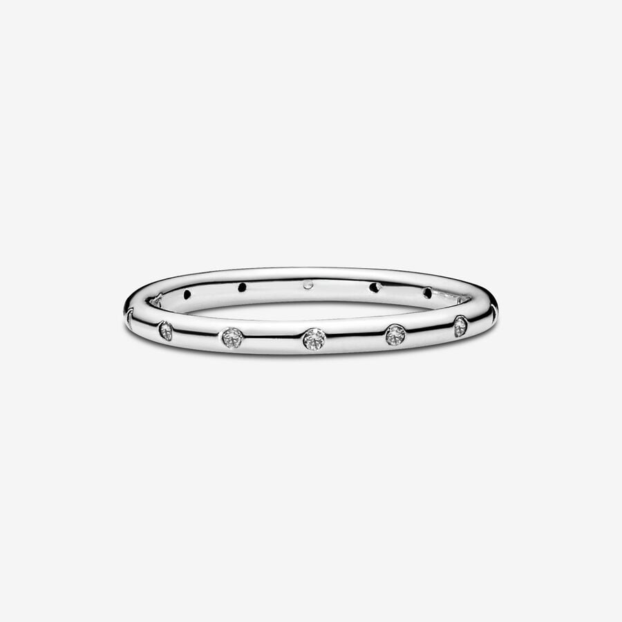 Simple Sparkling Band Ring