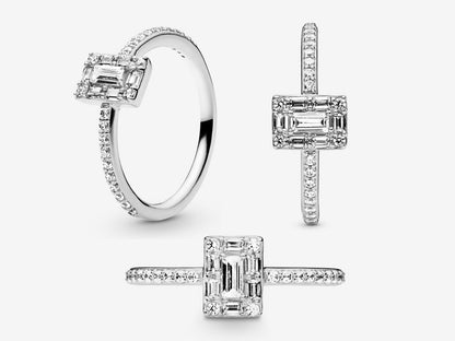 Radiant Square Aura Ring