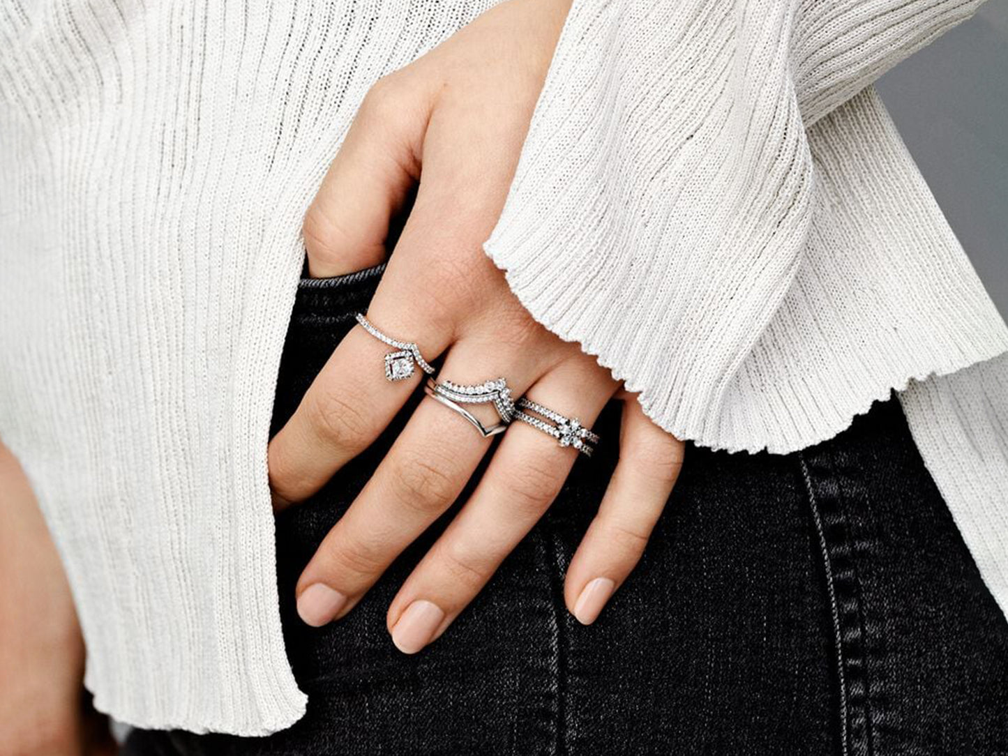 Radiant Wishbone Ring