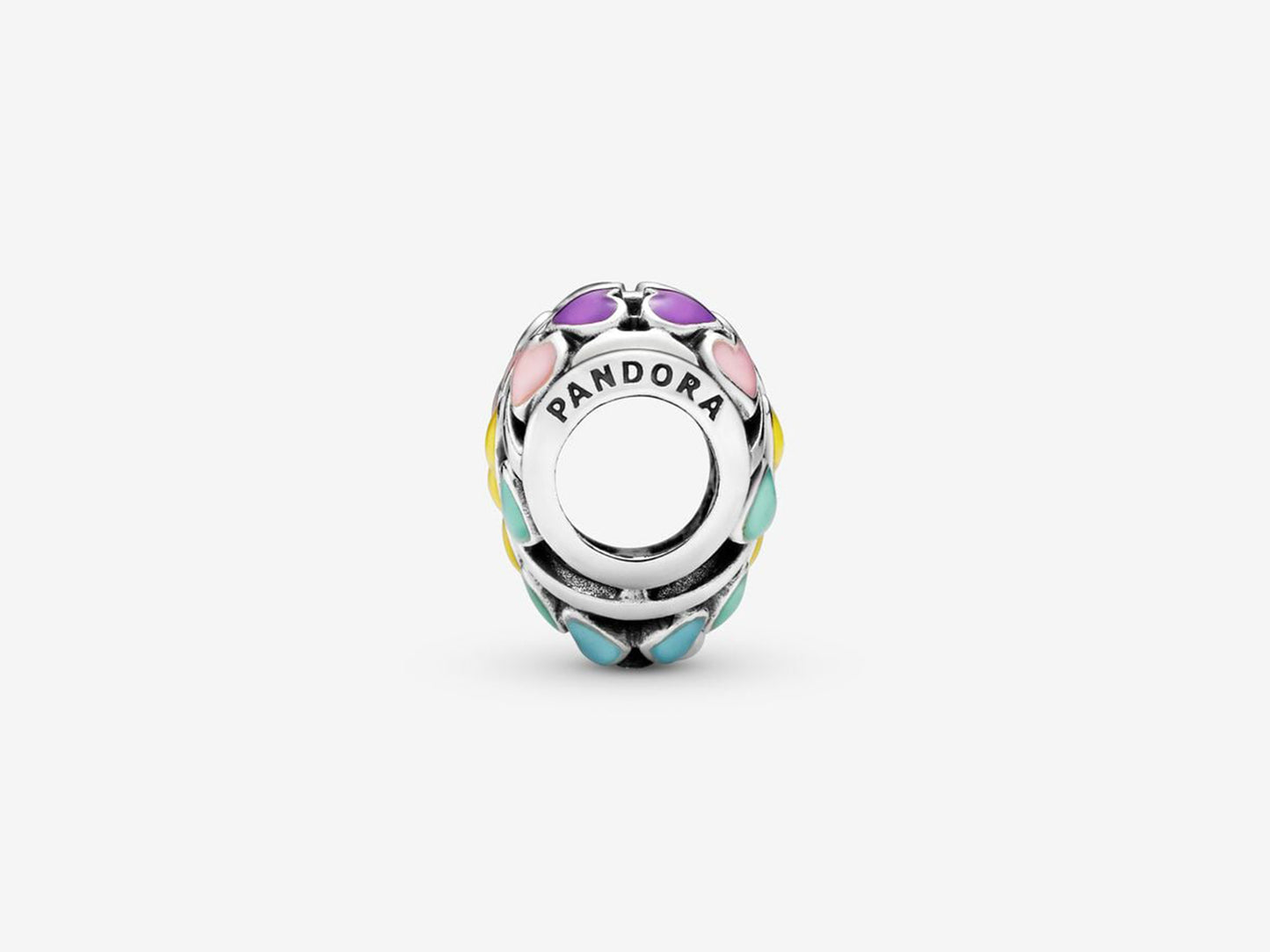 Rainbow Heart Dangle Charm
