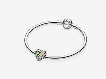 Rainbow Heart Dangle Charm