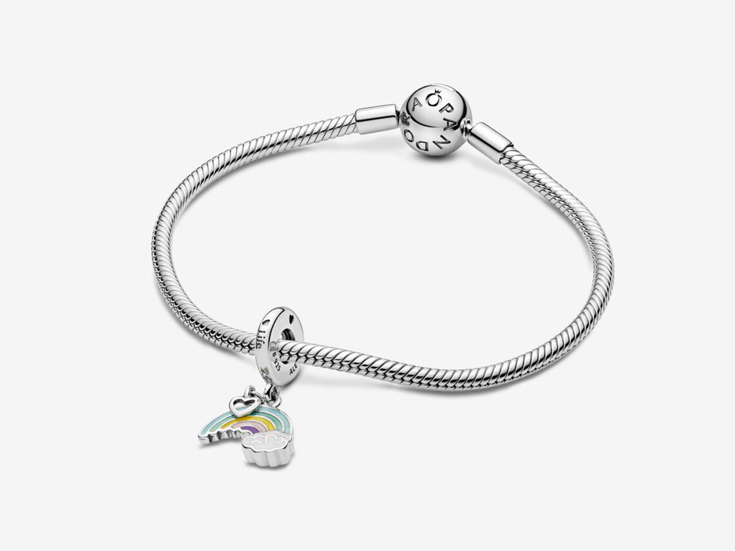 Rainbow and Cloud Dangle Charm