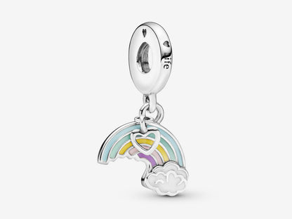 Rainbow and Cloud Dangle Charm