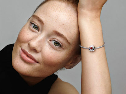 July True Red Eternity Circle Charm