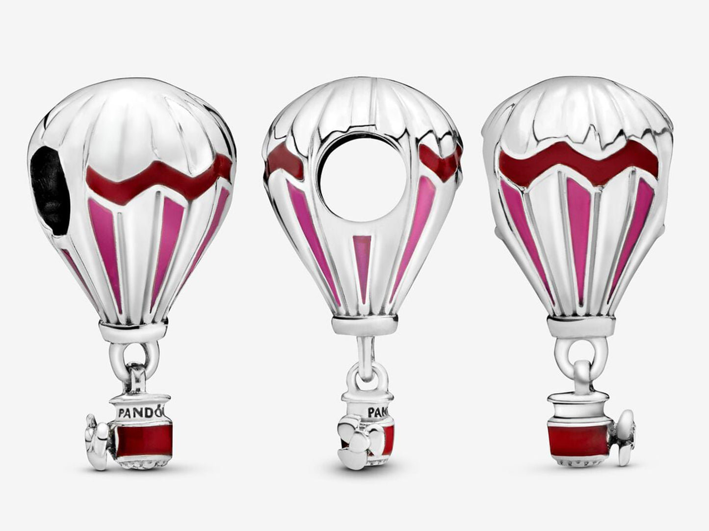 Red Hot Air Balloon Charm