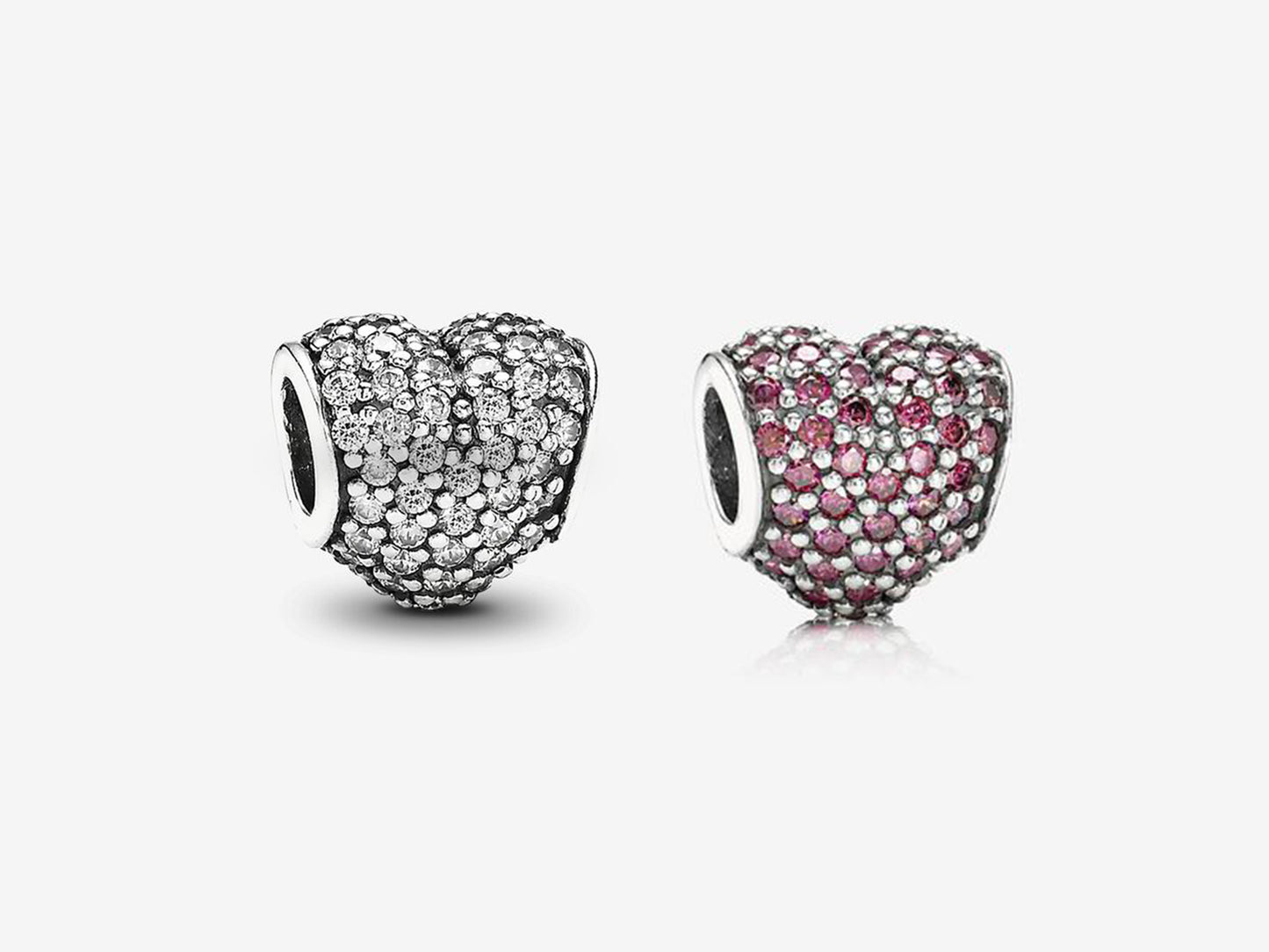 Red Pave Heart Charm
