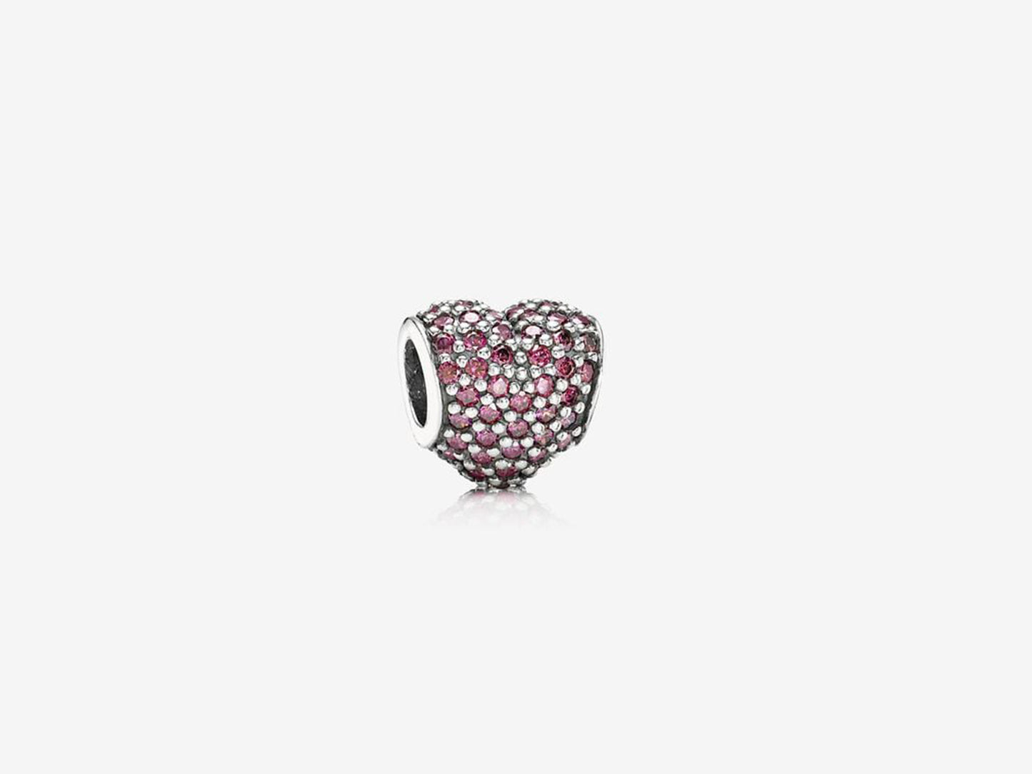 Red Pave Heart Charm