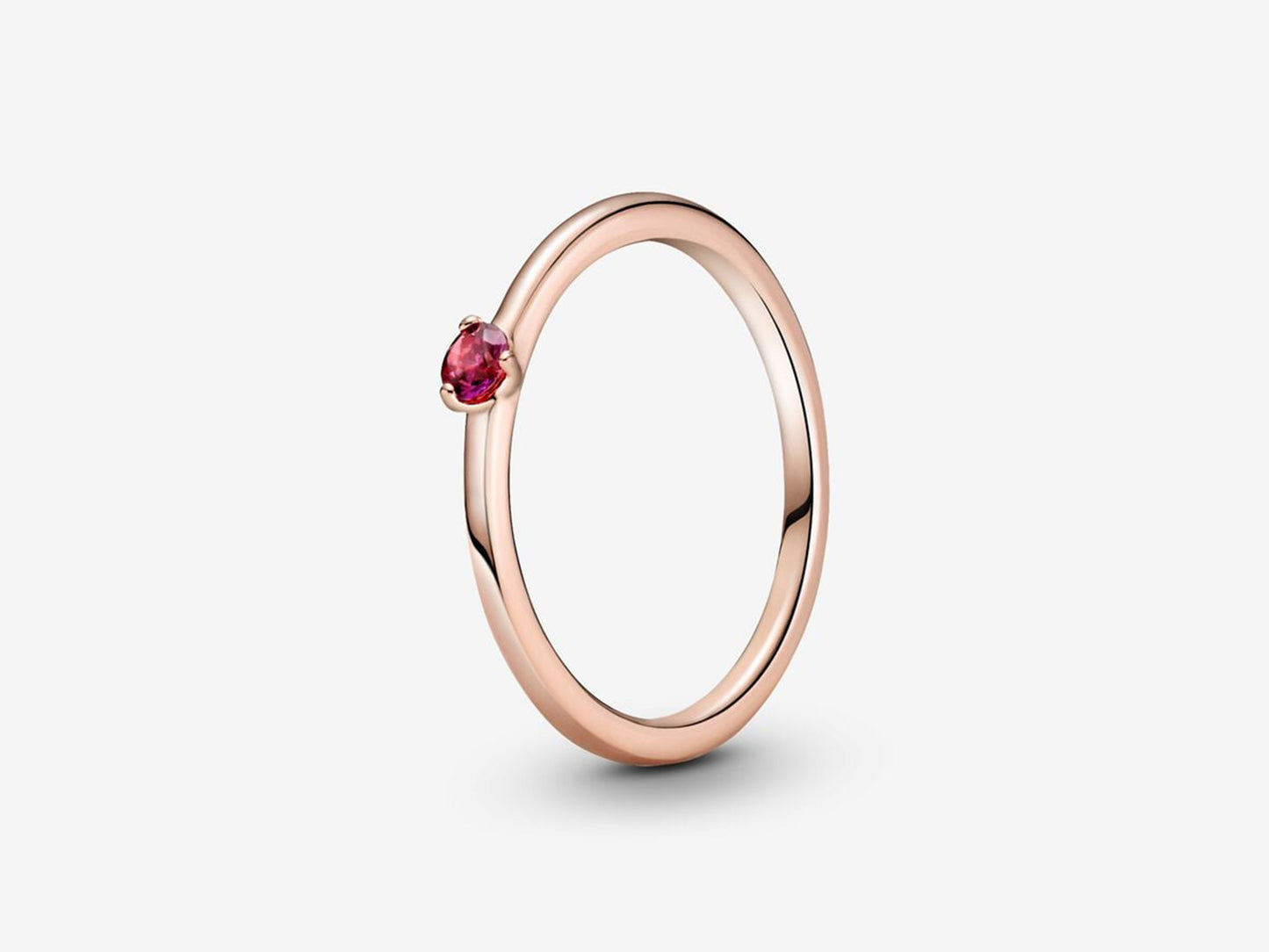 Red Radiance Single Stone Ring