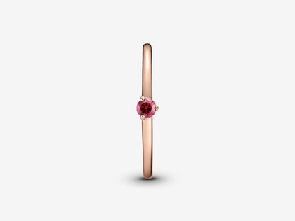 Red Radiance Single Stone Ring