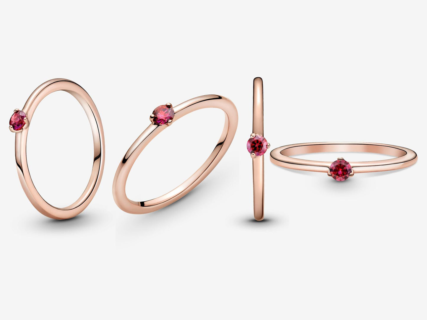 Red Radiance Single Stone Ring