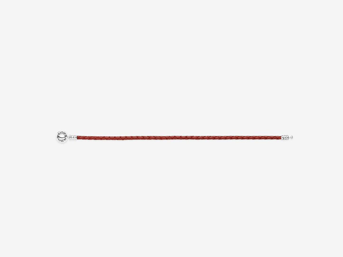 Red Single Wrap Leather Bracelet