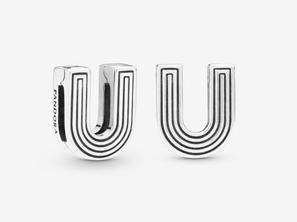 Letter U Clasp Charm