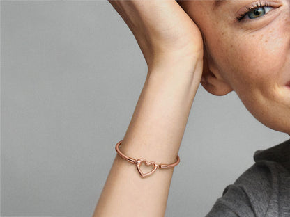 Heart Closure Snake Chain Bracelet