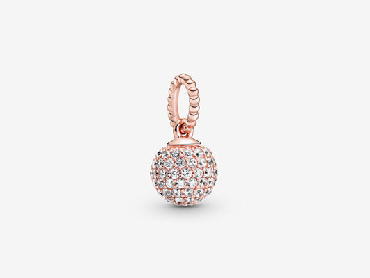 Rose Gold Pavé Ball Pendant