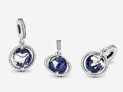 Spinning Globe Dangle Charm