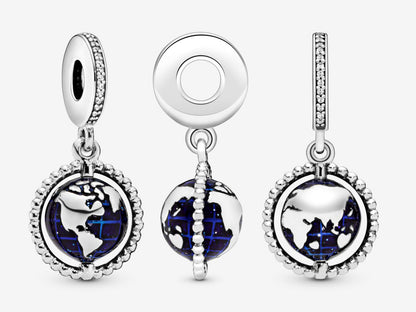 Spinning Globe Dangle Charm