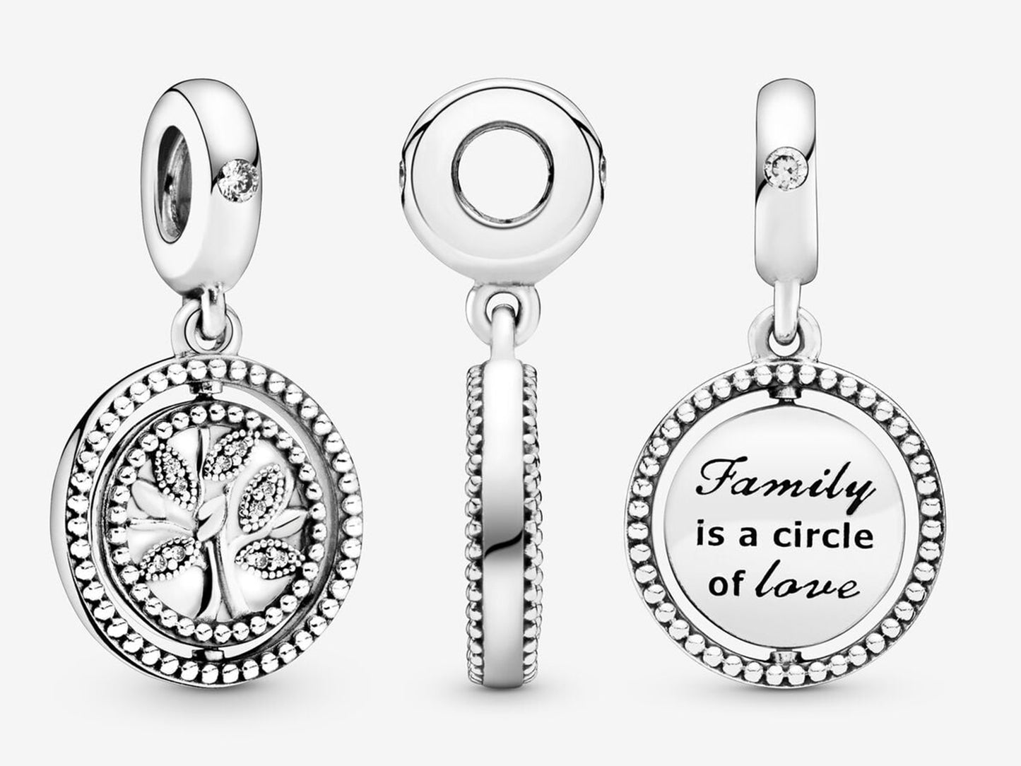 Rotating Family Tree Charm