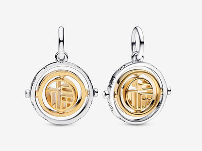 Two-tone Fú Spinning Dangle Charm