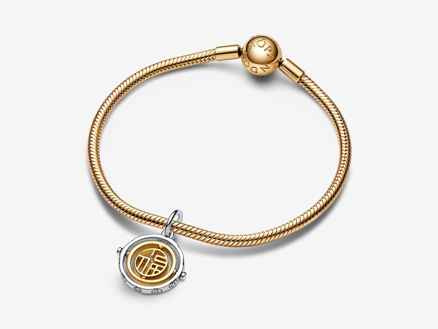 Two-tone Fú Spinning Dangle Charm