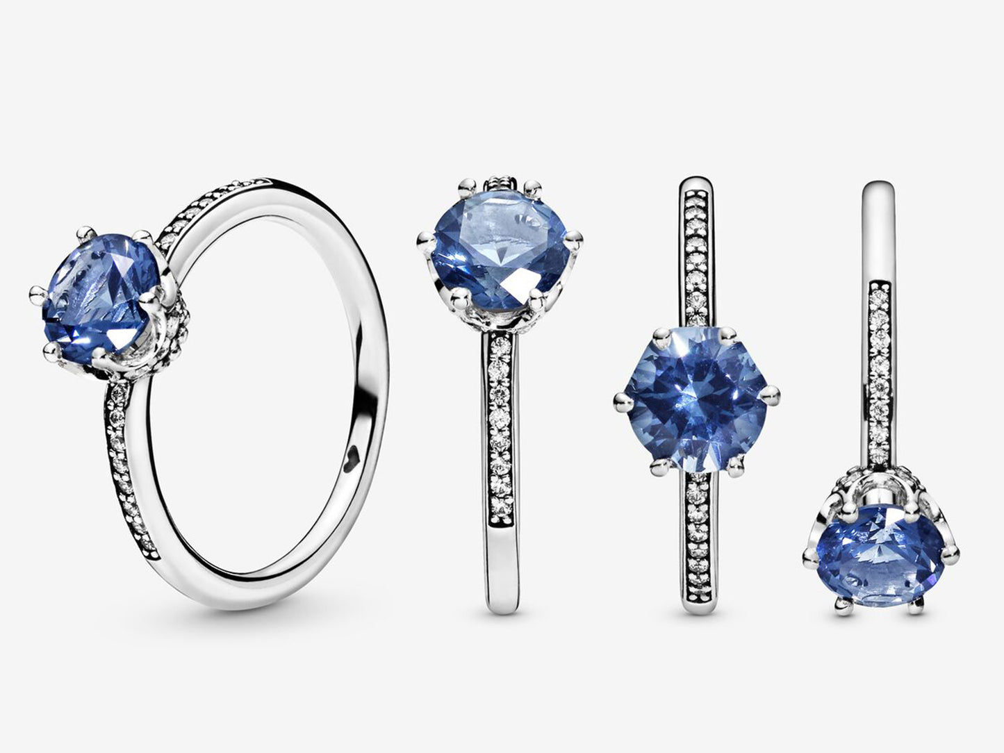 Royal Blue Gem Crown Ring