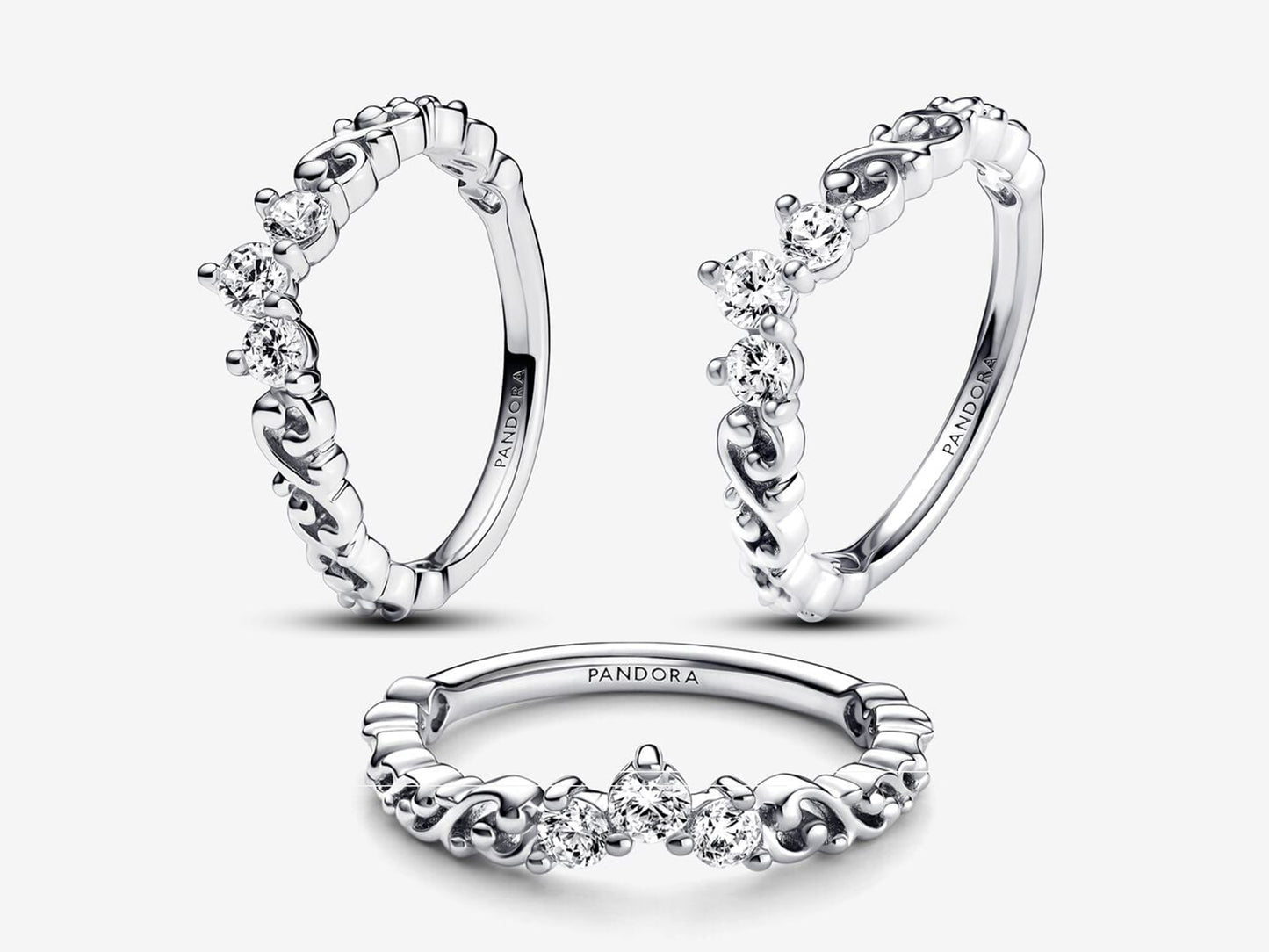 Regal Swirl Tiara Ring