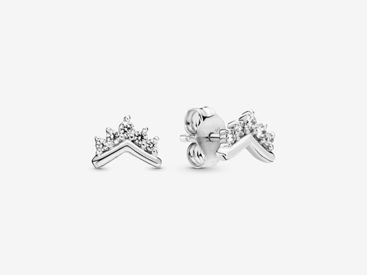 Royal Wishbone Elegance Stud Earrings