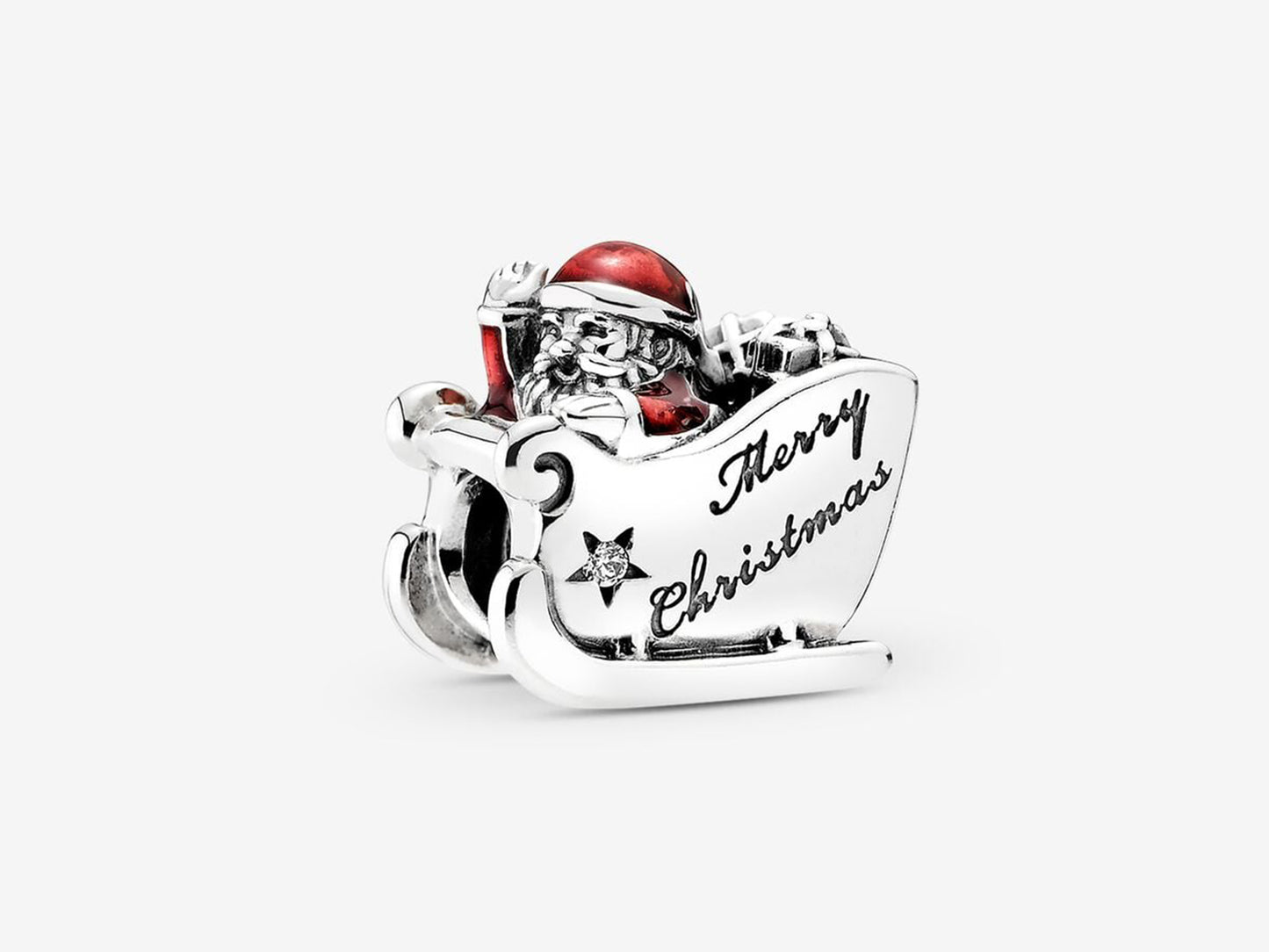 Santa on Sleigh Charm