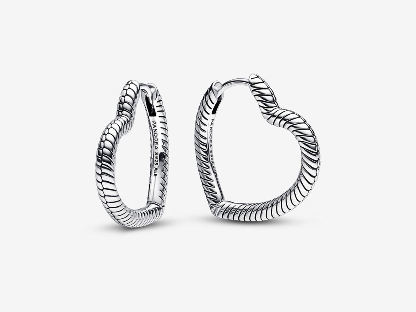 Heart Charm Hoop Earrings