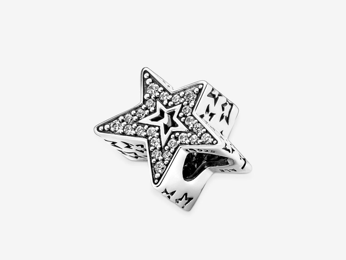 Shimmering Asymmetrical Stars Charm
