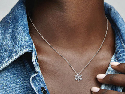 Sparkling Herbarium Cluster Pendant Necklace
