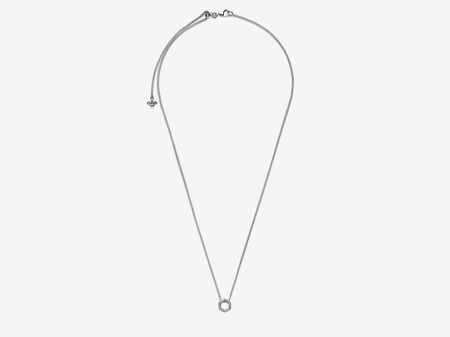 Shimmering Hexagon Necklace