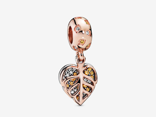 Shimmering Leaf Charm