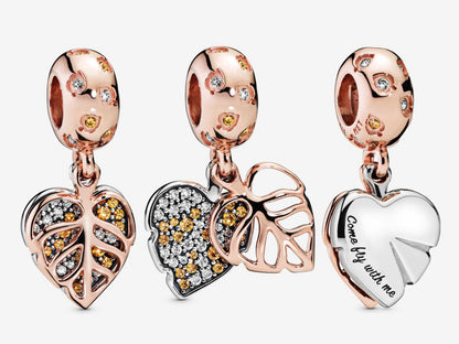 Shimmering Leaf Charm