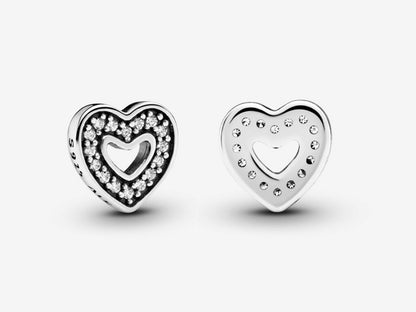 Sparkling Heart Charm