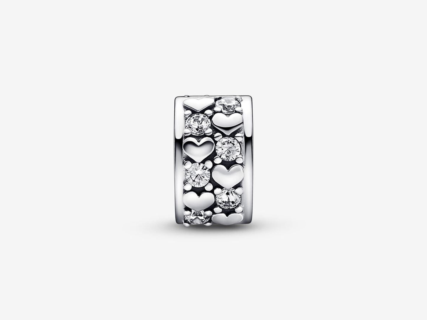 Infinite Hearts Sparkling Clip Charm