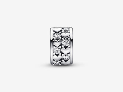 Infinite Hearts Sparkling Clip Charm
