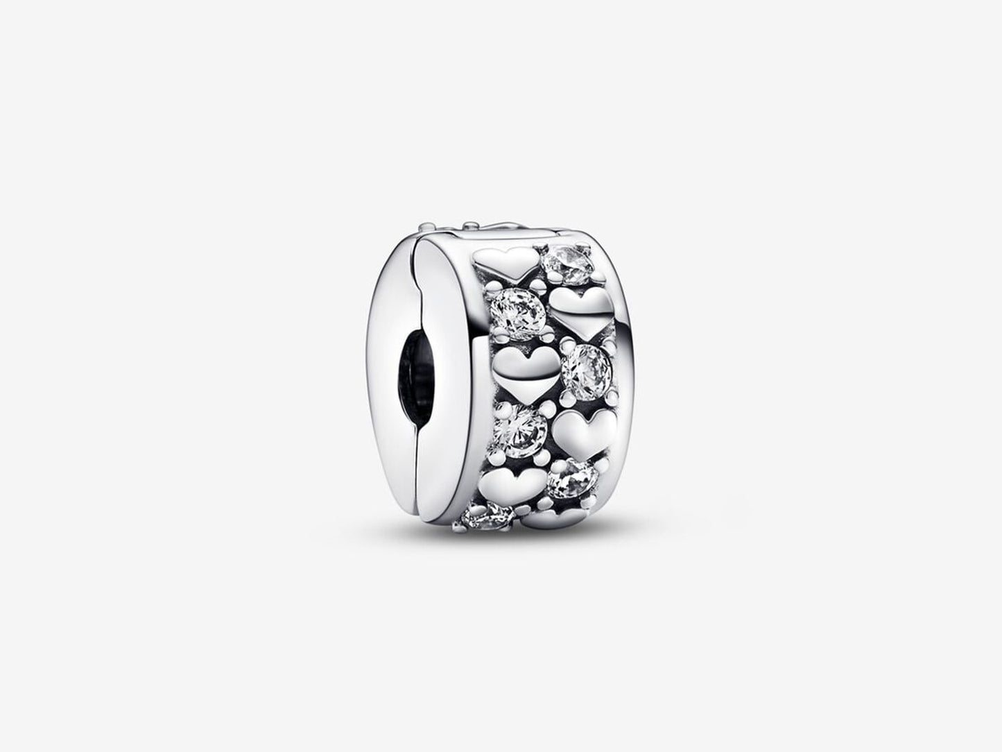 Infinite Hearts Sparkling Clip Charm