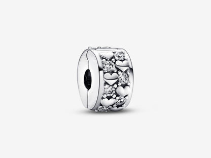 Infinite Hearts Sparkling Clip Charm