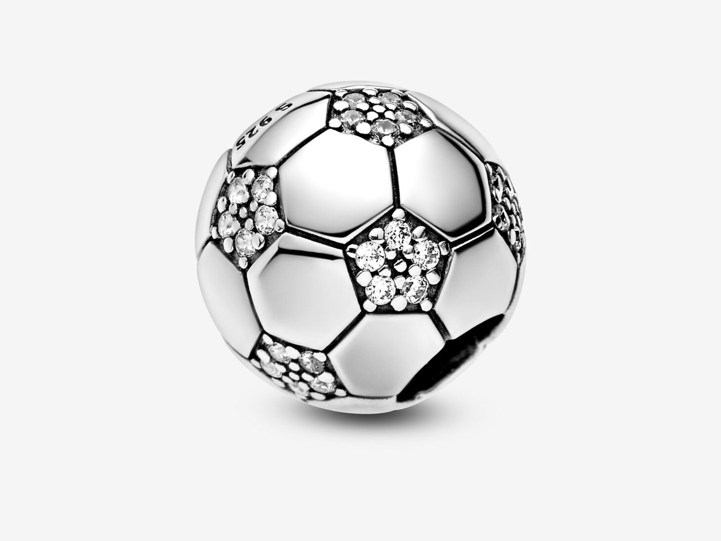 Shimmering Soccer Charm