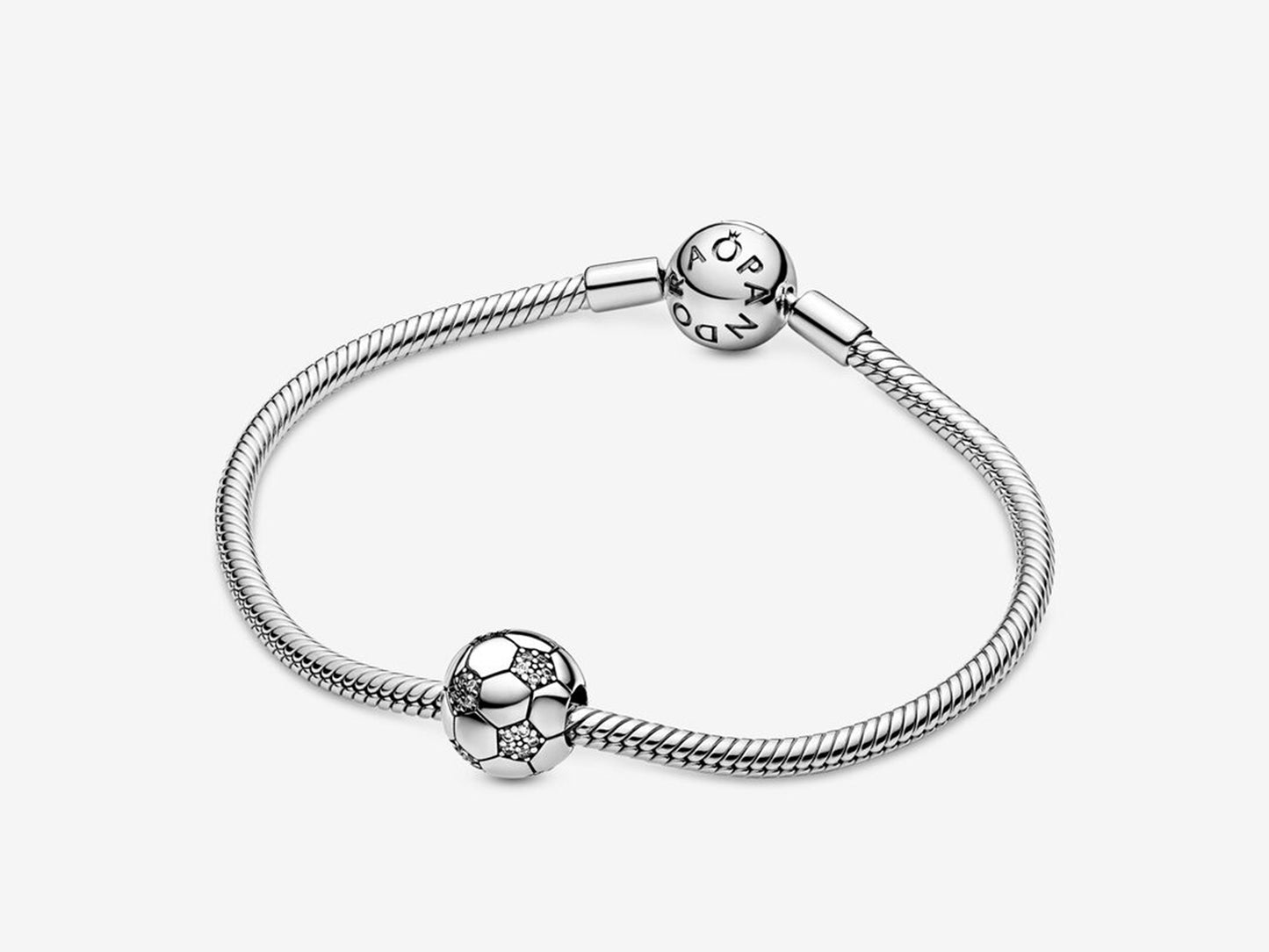 Shimmering Soccer Charm